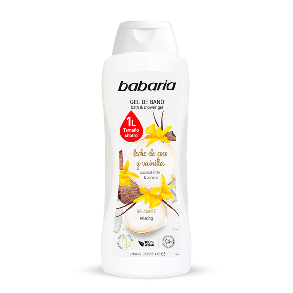 GEL DE BAÑO LECHE DE COCO Y VAINILLA 1000 ml.