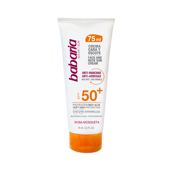 CREMA FACIAL SOLAR SPF50 ANTI-MANCHAS Y ANTIARRUGAS 75 ml.